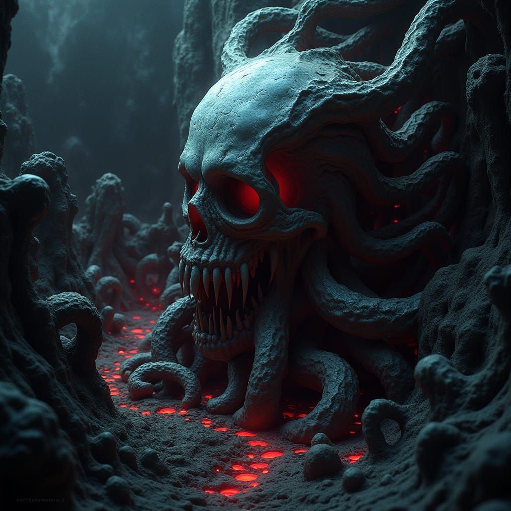 Dark, Twisted Anatomy in Fractal Patterns of Unholy Complexi...