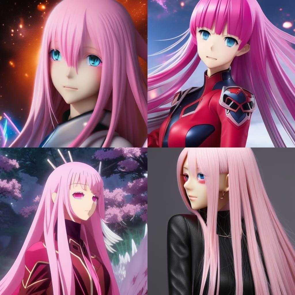 Zero Two Portrait in Detailed Digital Art