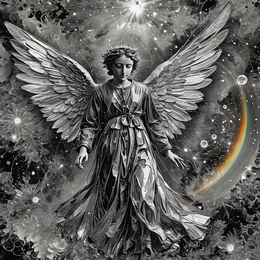 Rayograph Fairy in Van Gogh Style