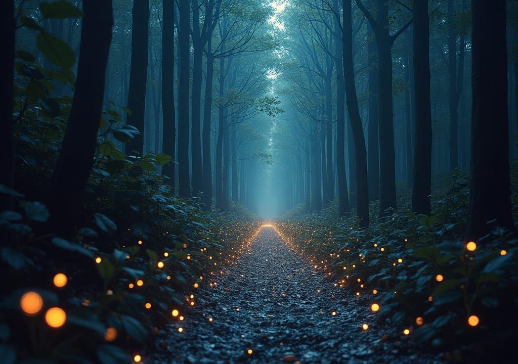 Light Shines in Darkness: Pointillist Photography