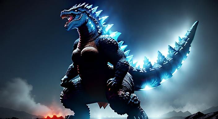 Anthro Female Godzilla Generated by AI