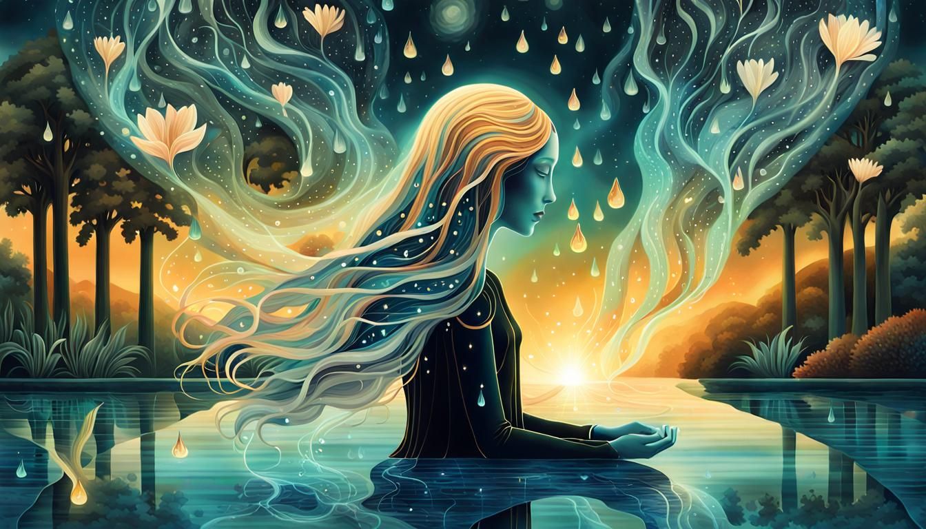 Resilient Woman: Bio Art Collage in 8K