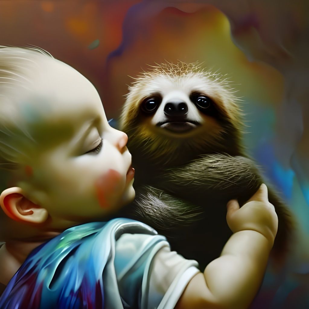Adorable Baby Sloth Cuddles