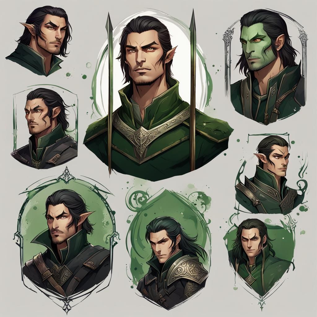 Half-Elf Assassin Concept Art