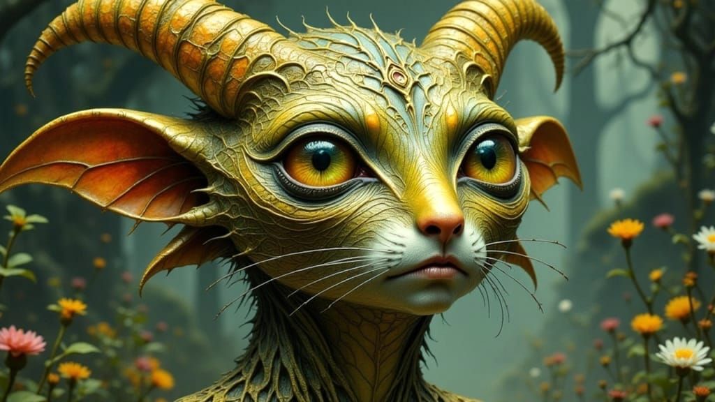 Elegant Elvish Character Portrait in Dark Fantasy Style