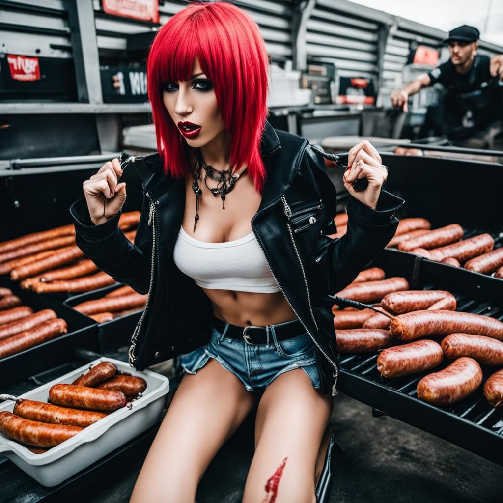 Provocative Emo Girl Image