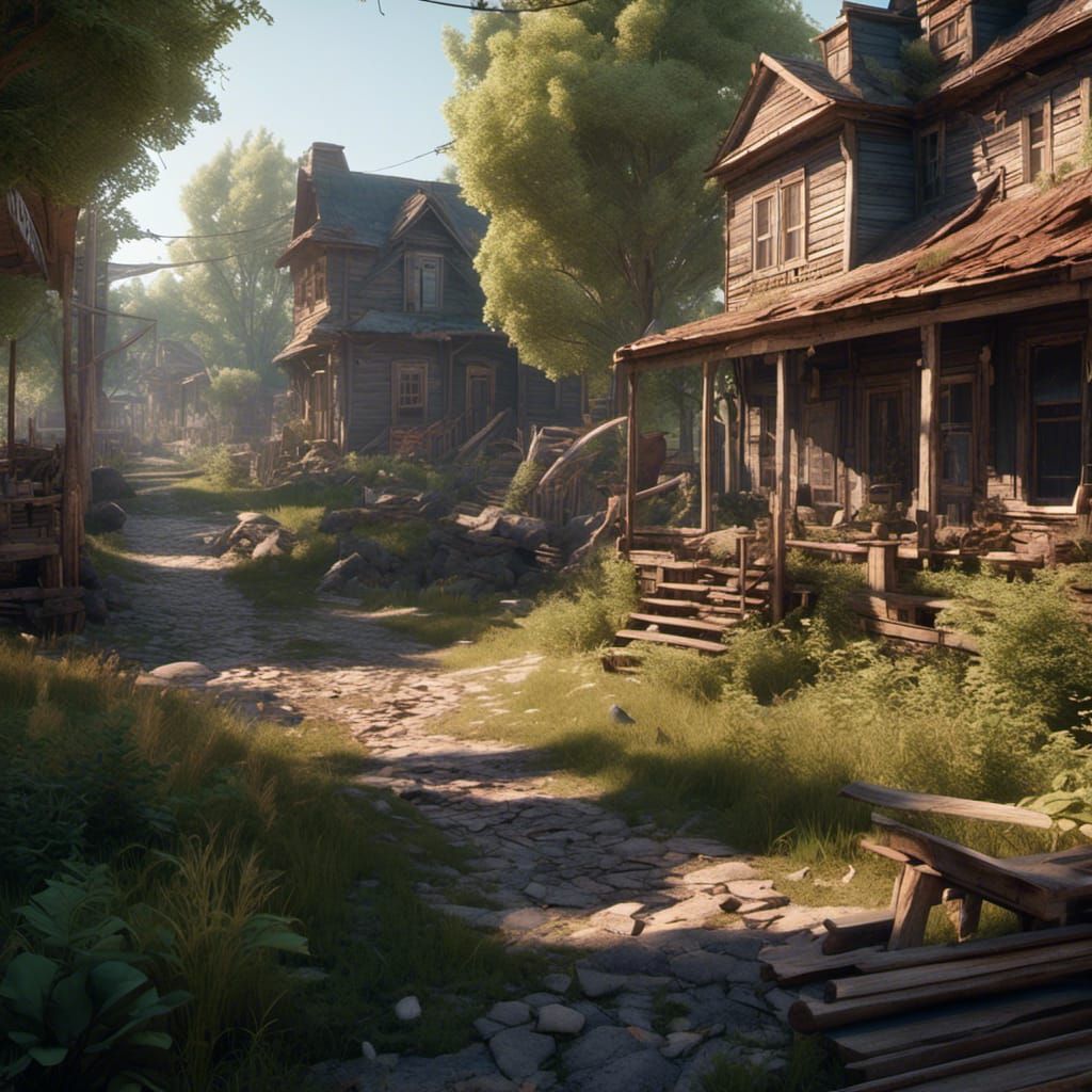 Run-Down Park in West Virginia, 3D Game Style