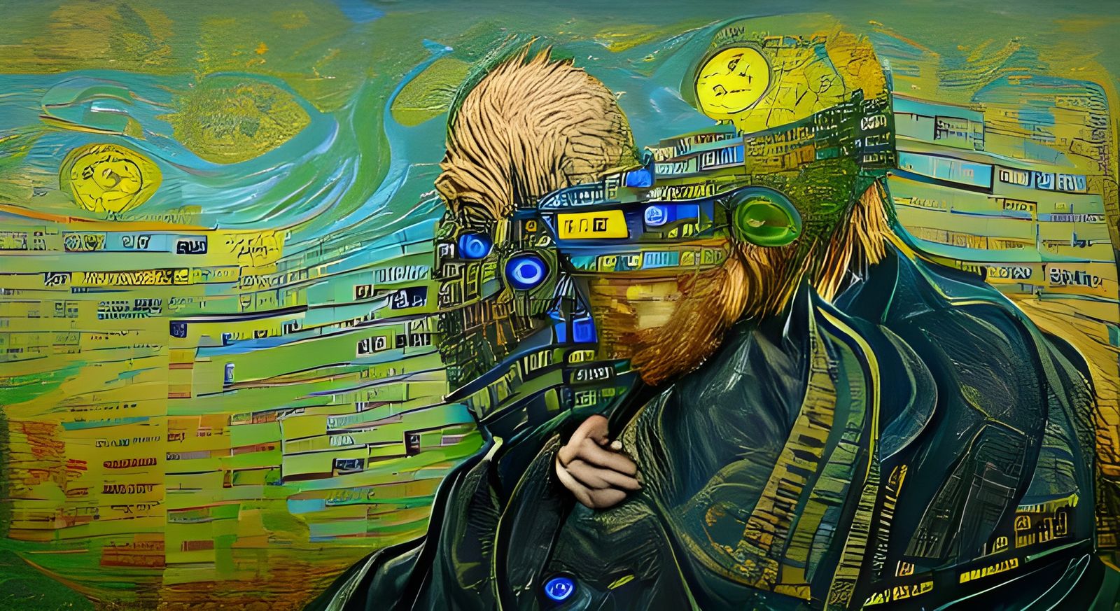 Cyberpunk Mind Bridge to Infinity