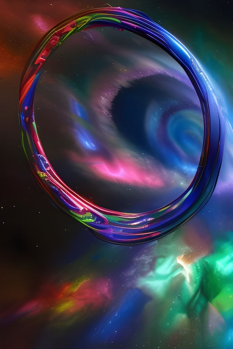 full circle rainbow swirling