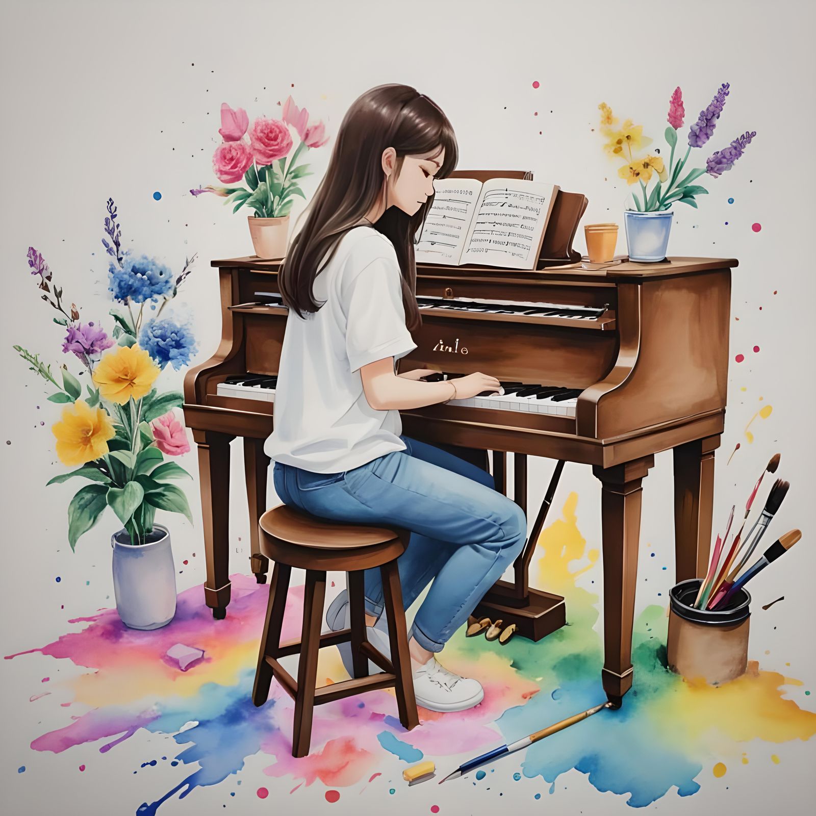 Abstract Punctuation and Musical Notes