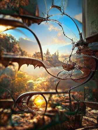 Surreal Landscape Rendered in Dramatic Matte Style