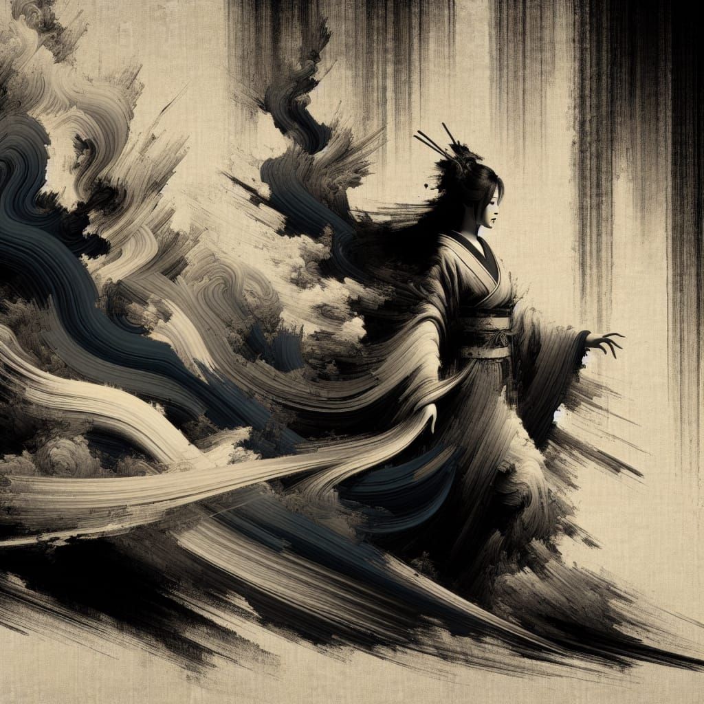 Emotional Scene in Kanō and Song Dynasty Styles