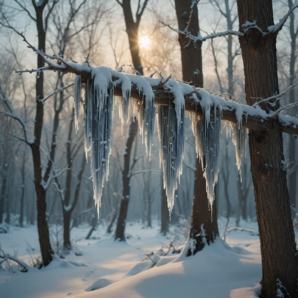 Winter Wonderland Scene in Ethereal Beauty