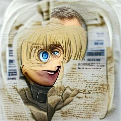 Photorealistic Portrait of Armin Arlert