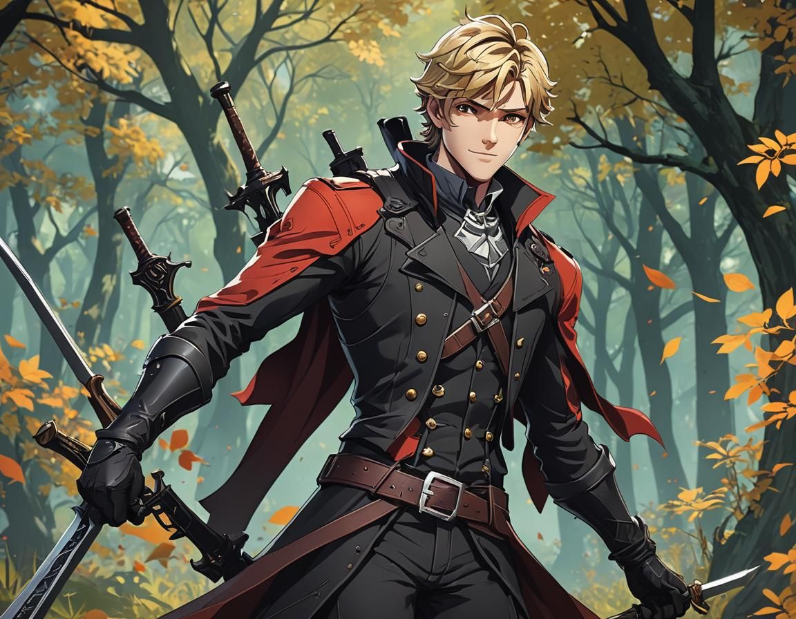 Adrien Agreste as Huntsman in RWBY Style