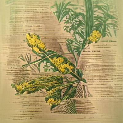 Goldenrod Botanical Print Illustration