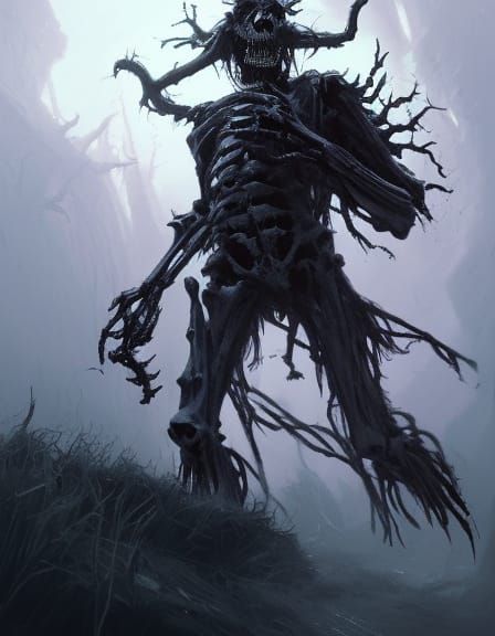 Spooky Skeletons and Skulls: Hyperdetailed Concept Art