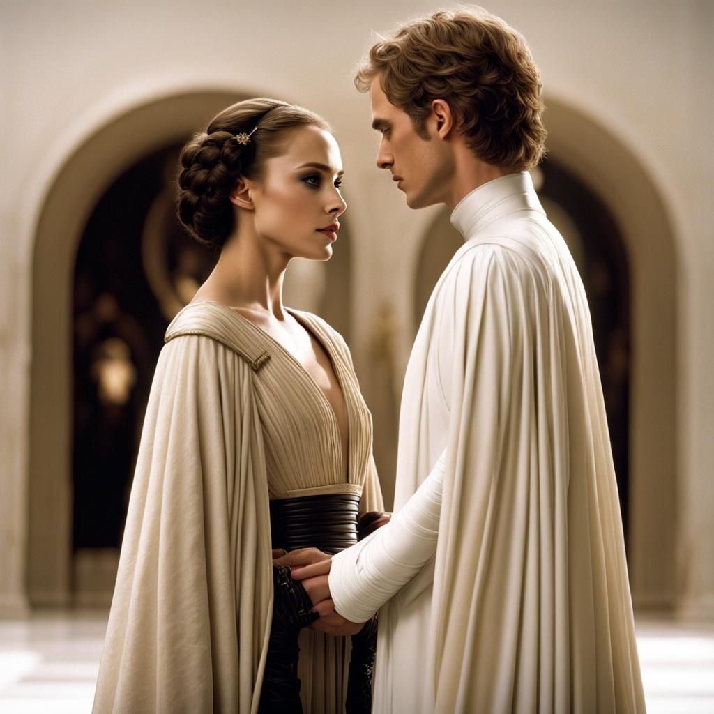 Padmé and Anakin: Cinematic Romance in Matte Painting