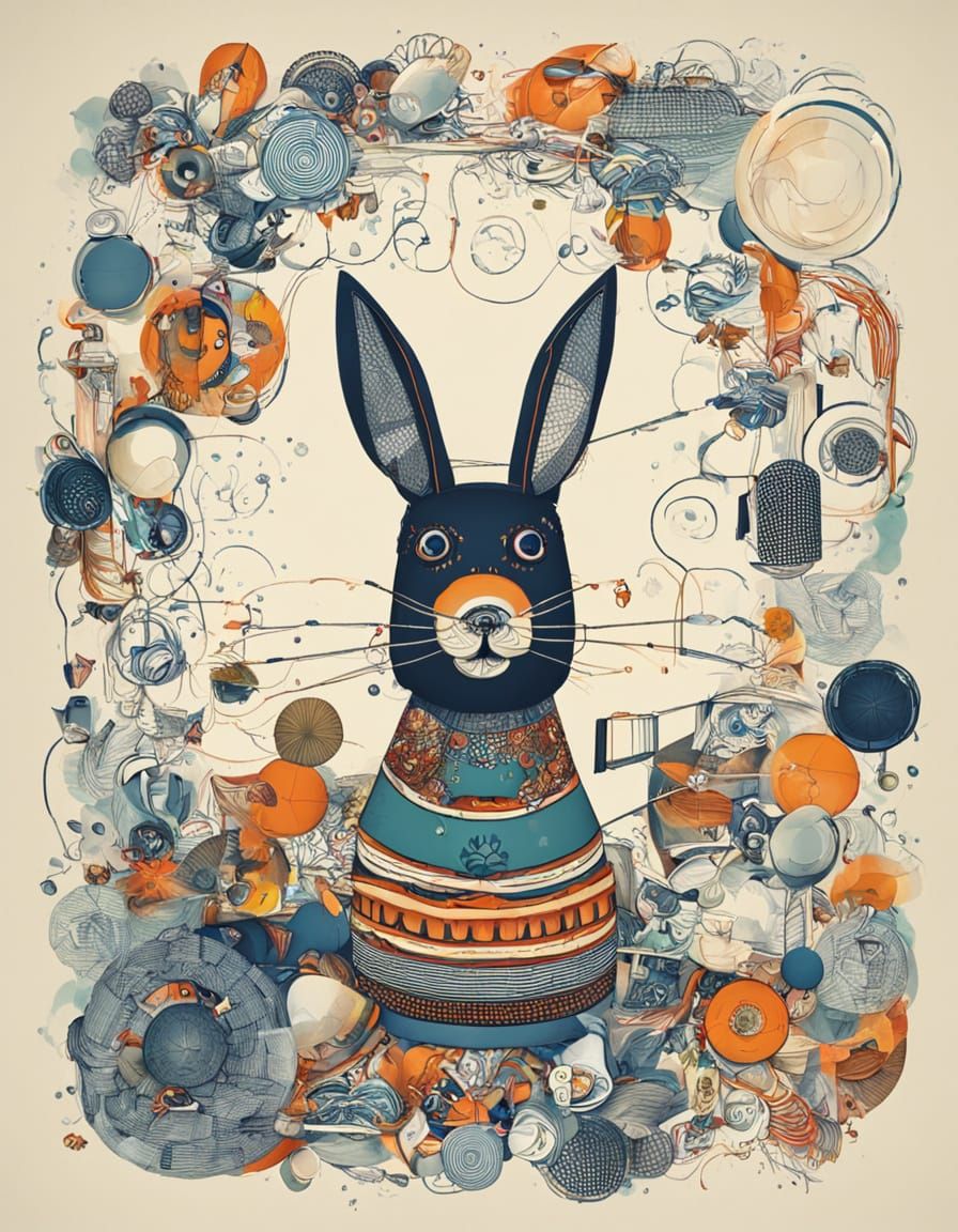 Dynamic Sumi-e Bird in Flight Amidst Blossom