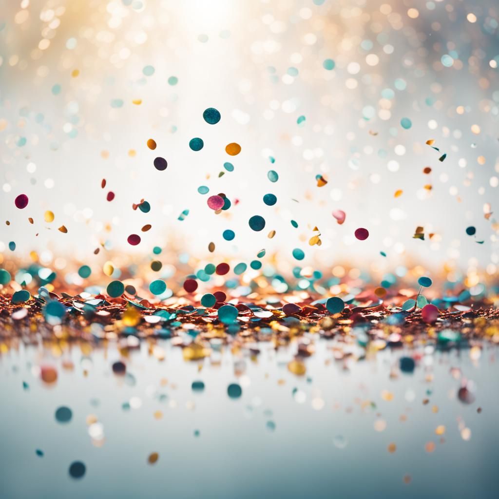 Confetti in Professional Photography Style