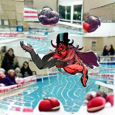Mephistopheles Does a Cannonball into Pool