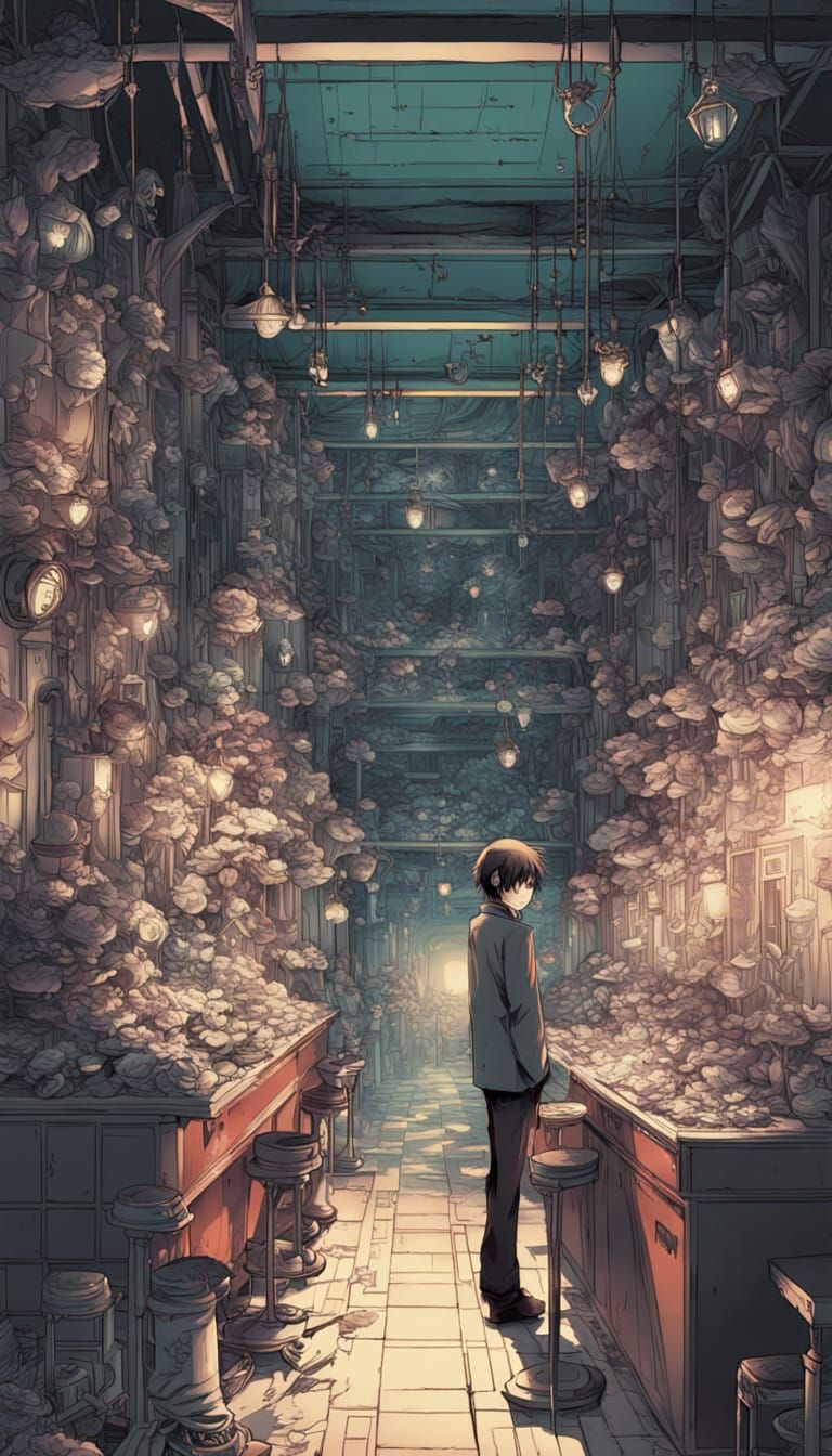 Dark Anime Portraits of Dexter and Brian in a Futuristic Kil...