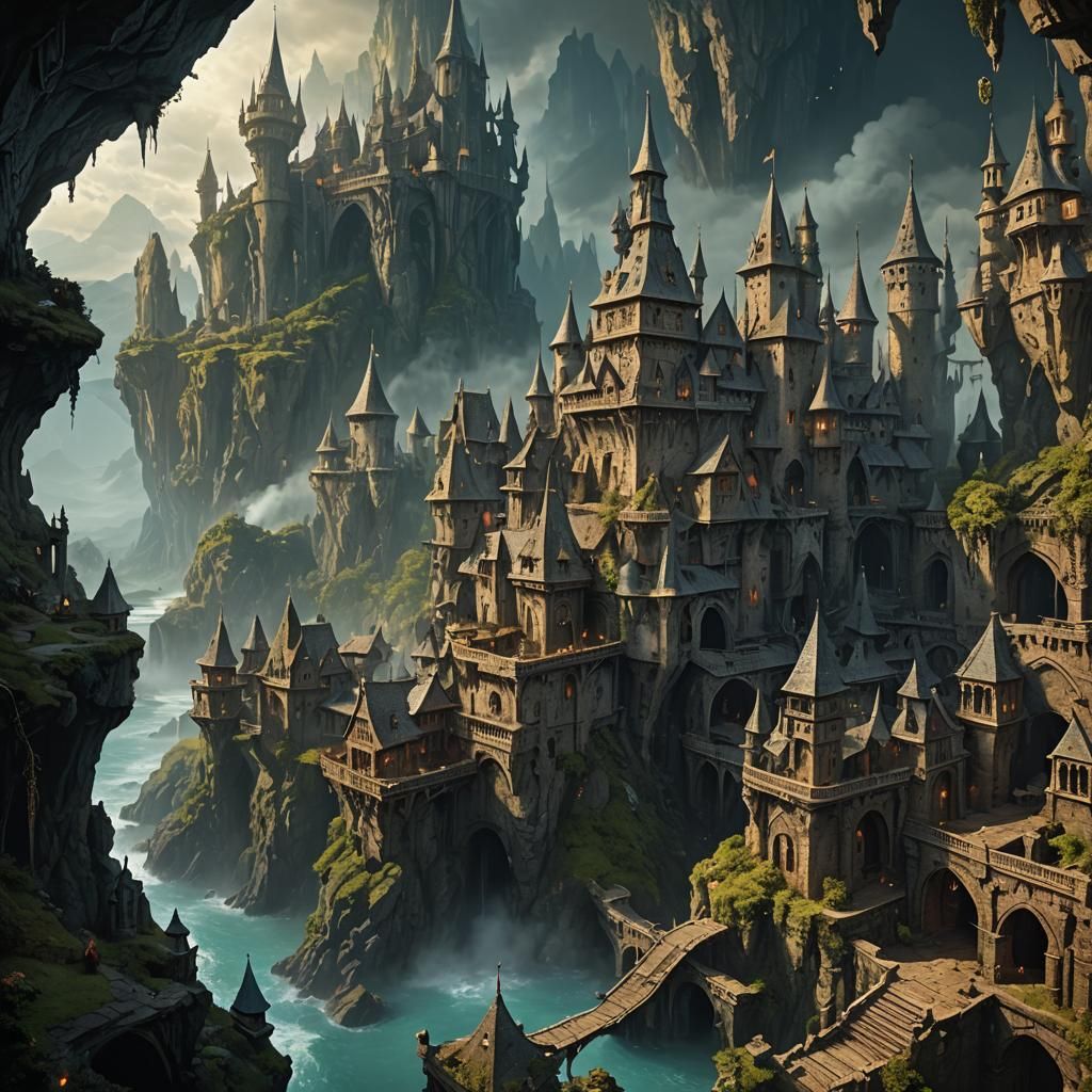 Epic Sorcerer in Dungeons and Dragons Digital Painting