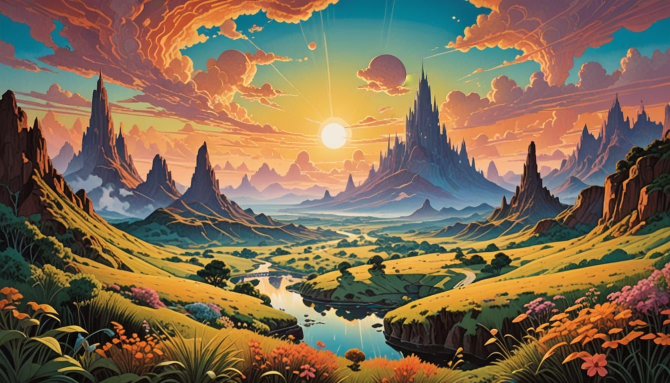 Surreal Iridescent Dreamscapes Evoke Summer Wonder