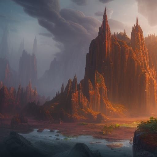 Detailed Matte Painting of Cthulhu in Deep Color