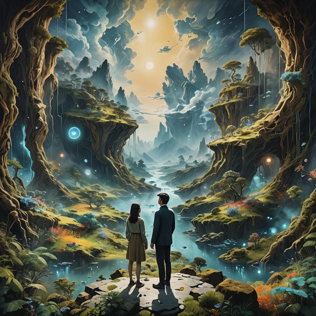 Dreamlike AI Landscape Creates Virtual Reality Experience