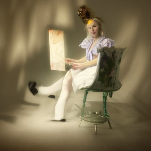 Alice in a Mad Artist's Studio