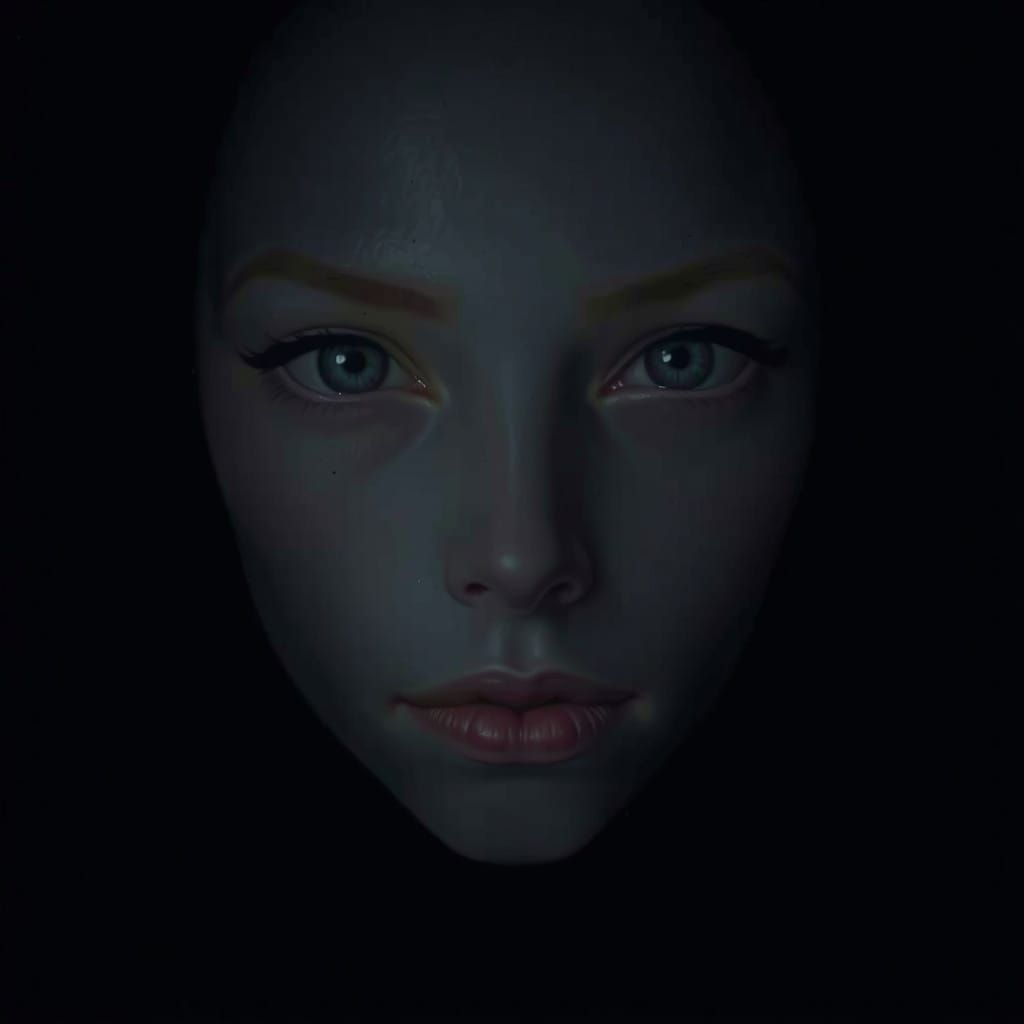 Ethereal Figure in Mysterious Shadow