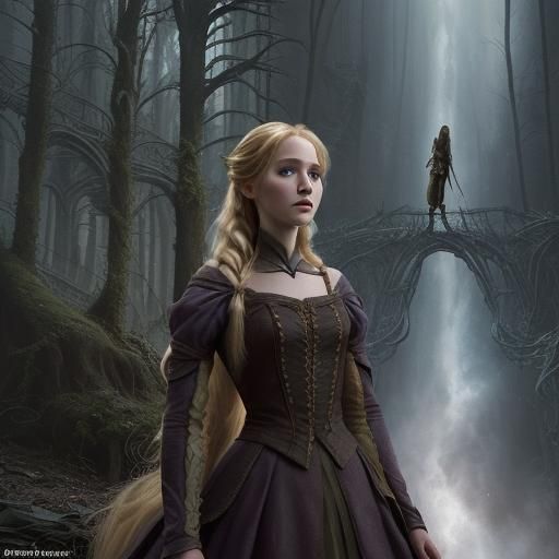 Rapunzel in the Hunger Games: Epic Digital Painting