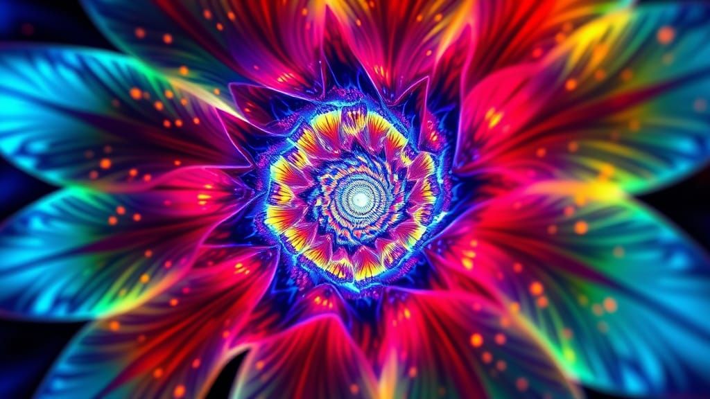 Bioluminescent Flowers and Sapphire Seas in 3D