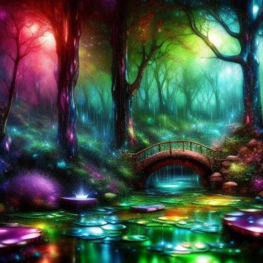 Psychedelic Fairy Sanctuary in Whimsical Valley