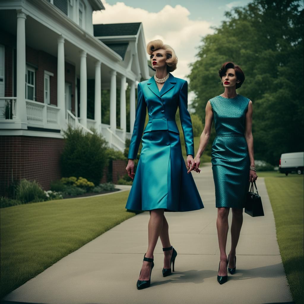 Matching Outfits: A Cinematic Film Still