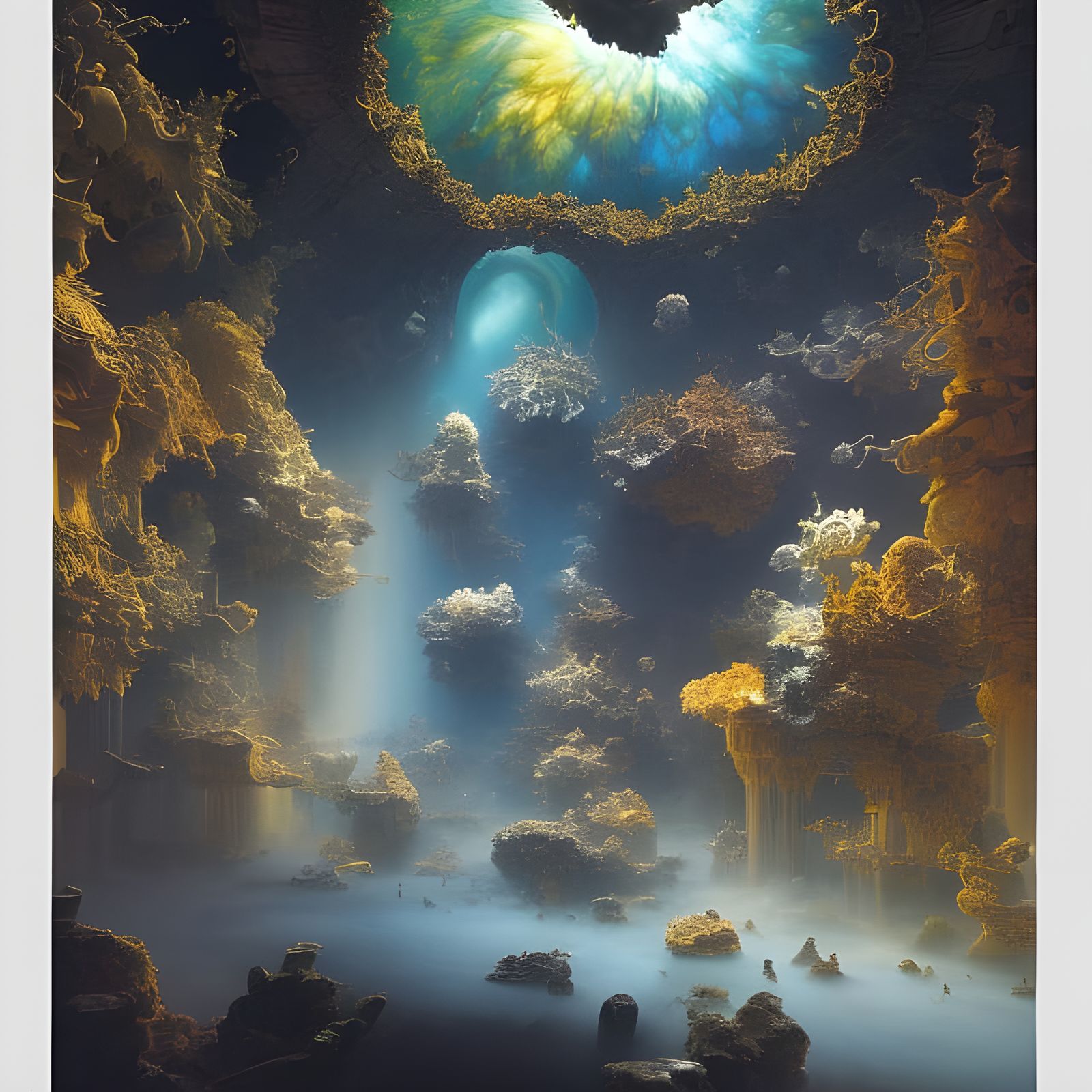 Exquisite Fractal Mandelbulb Junctions in Dreamy Light