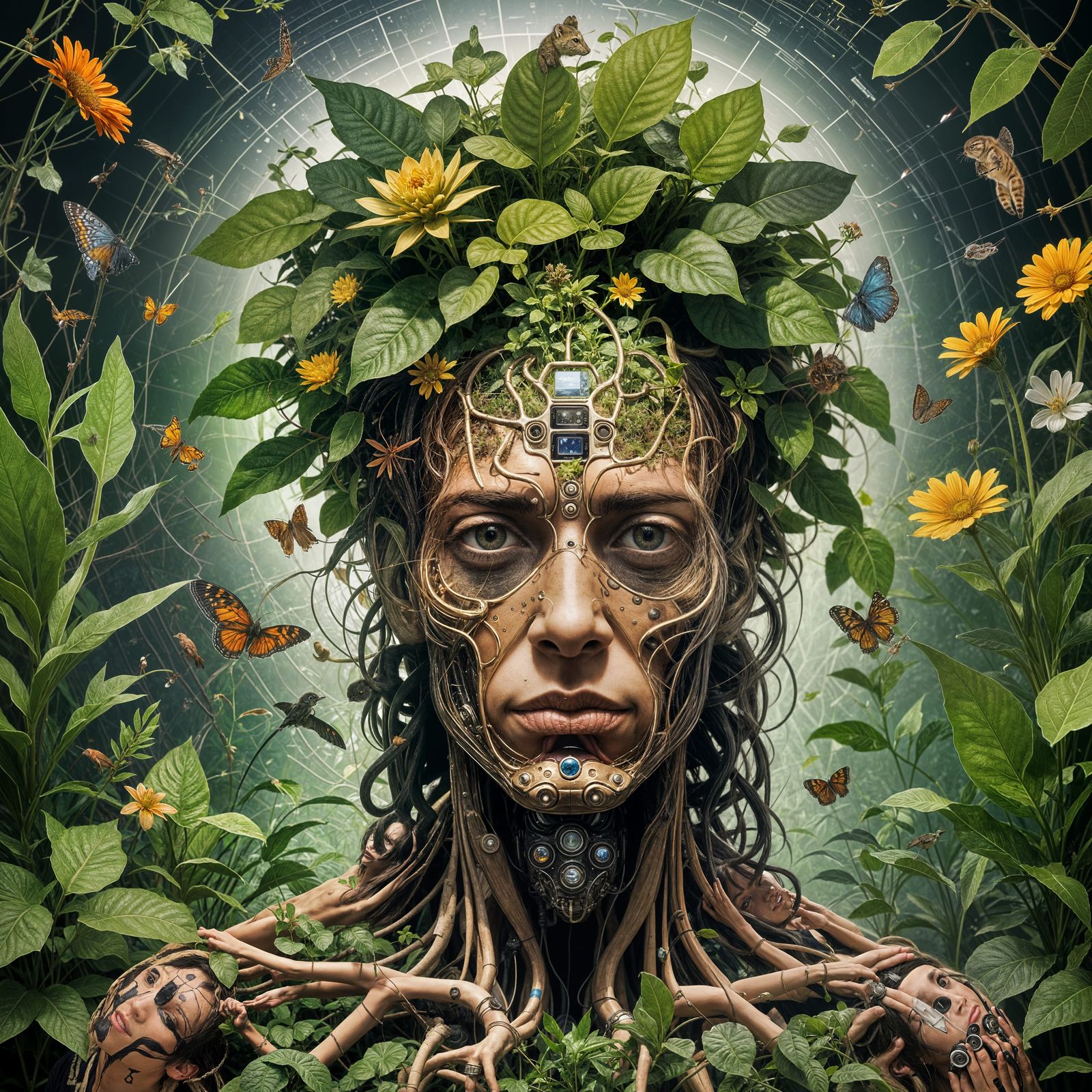 Vibrant Ecosystem Depicting Consciousness of Life