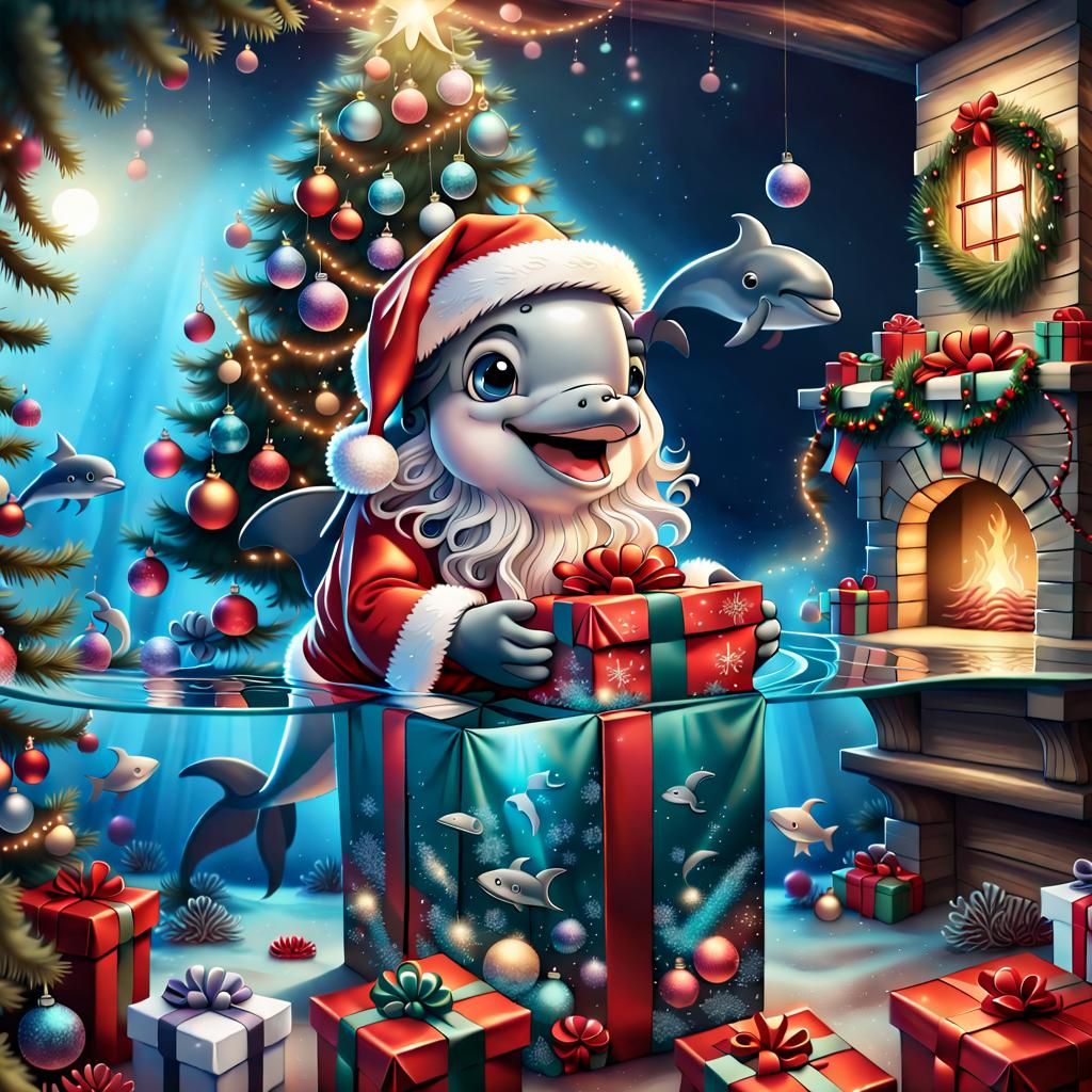Dolphin Christmas