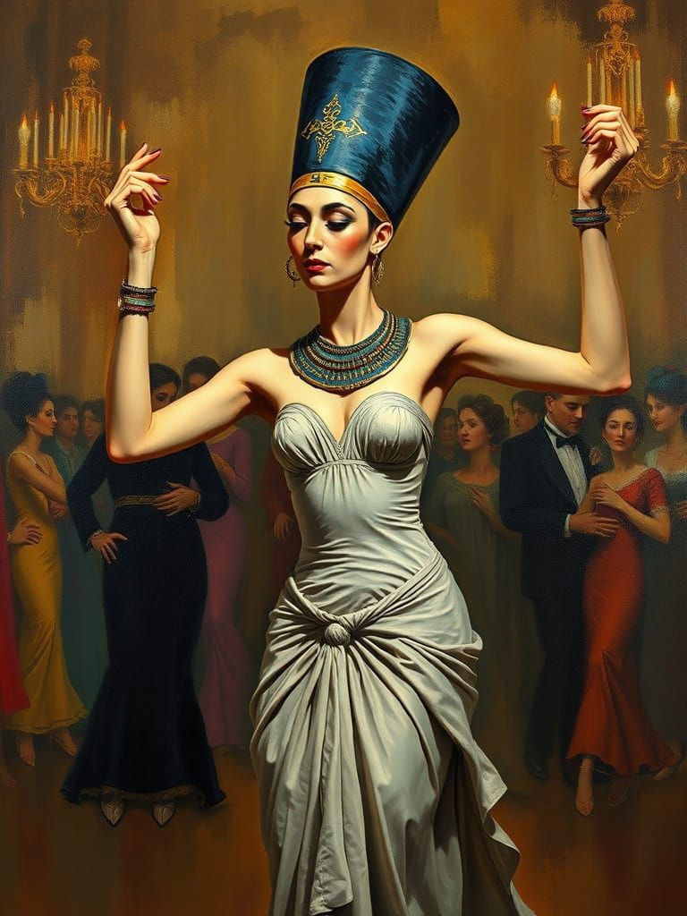 Nefertiti Dancing Like an Egyptian