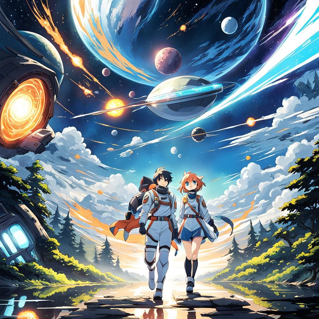 Time Girl and Space Boy's Anime Adventure