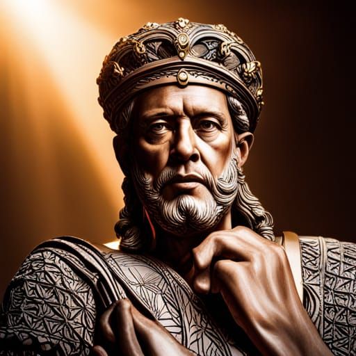 Hyperrealistic King Solomon Portrait