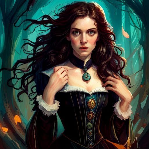 Portrait of Yennefer from The Witcher