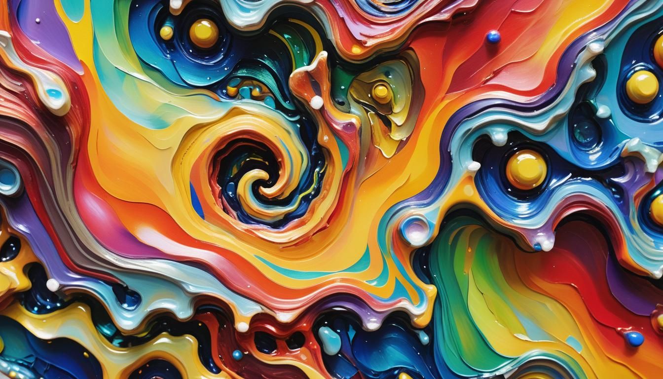 Iridescent Shard Being in Aboriginal Style