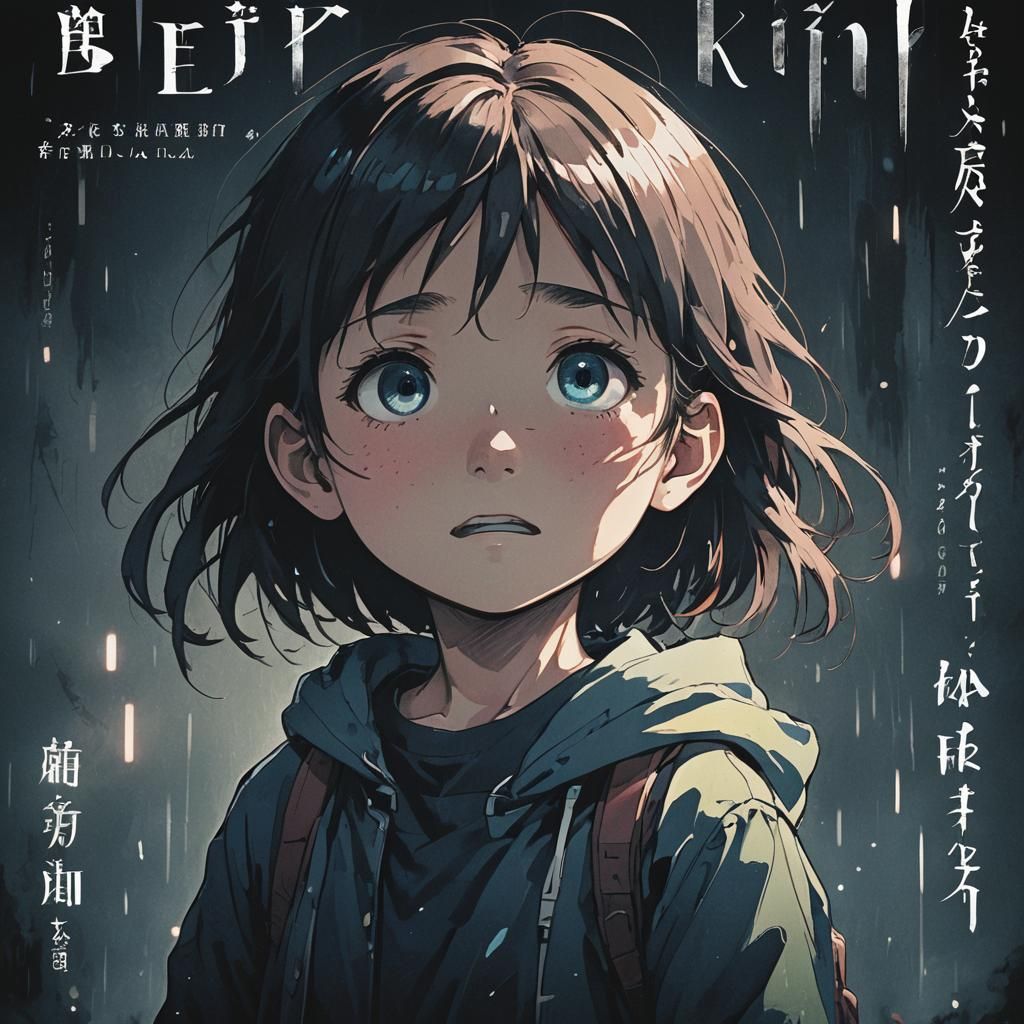 Emotional Manga Scan of Child in Darkness