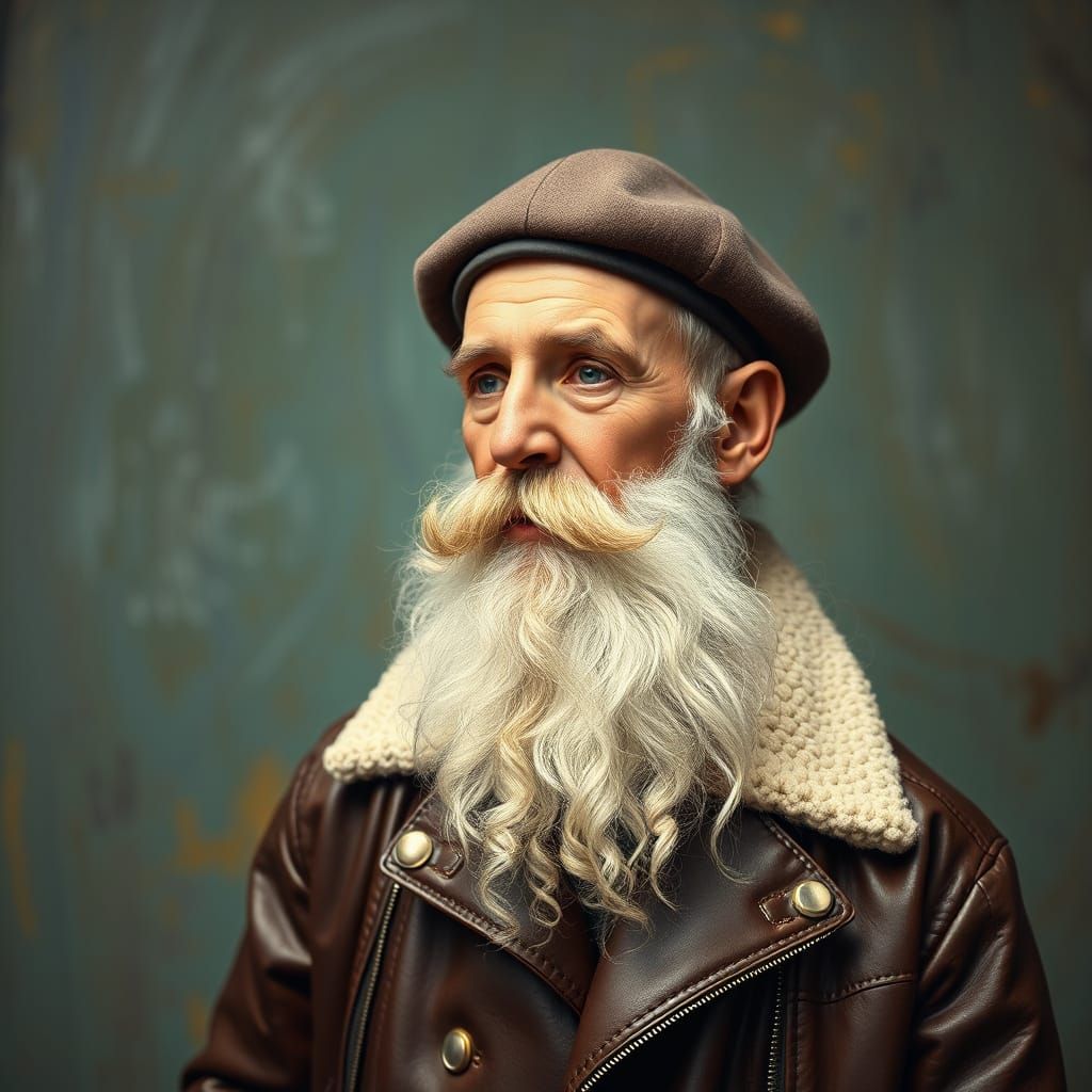 Fauvist Portrait of a Weathered Gentleman