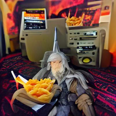 Gandalf Enjoys Dungeon Synth and Fries
