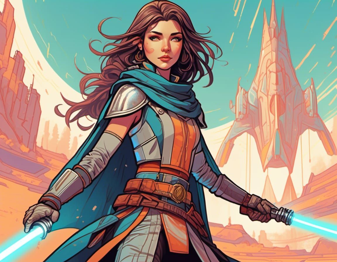 Jaina Solo, twin daughter of Han Solo and Princess Leia (Sta...