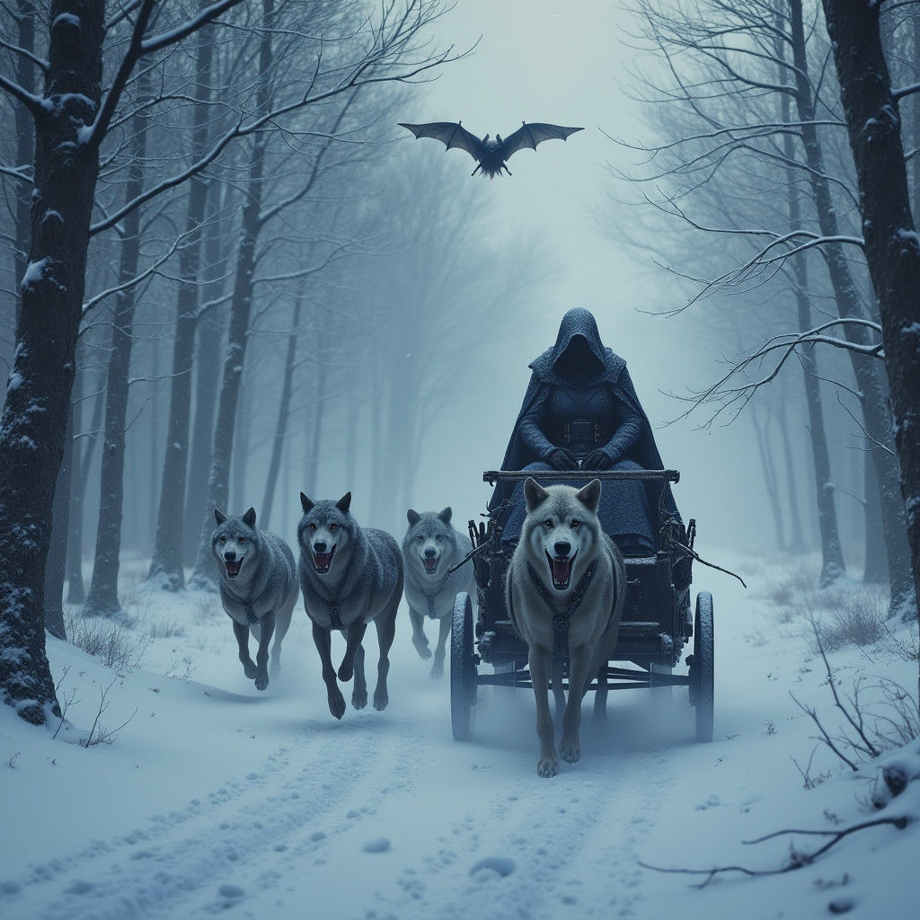 Snow Maiden's Escape: A Dark Fantasy Masterpiece