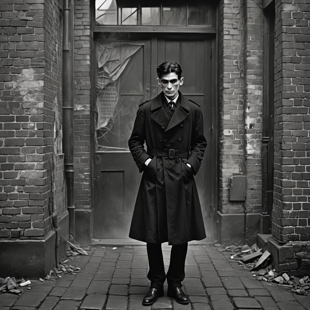 Goth Fashion Model in 1920s Style Photography